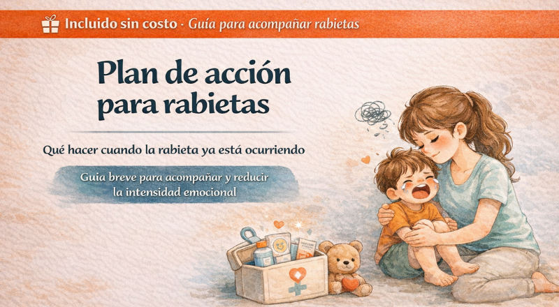 Portada del Bono 4 – Plan de acción para rabietas paso a paso