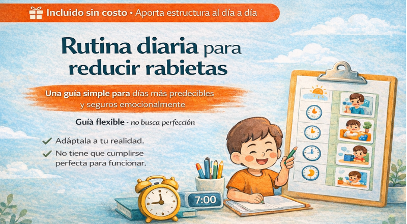 Portada del Bono 3 – Rutina diaria para reducir rabietas